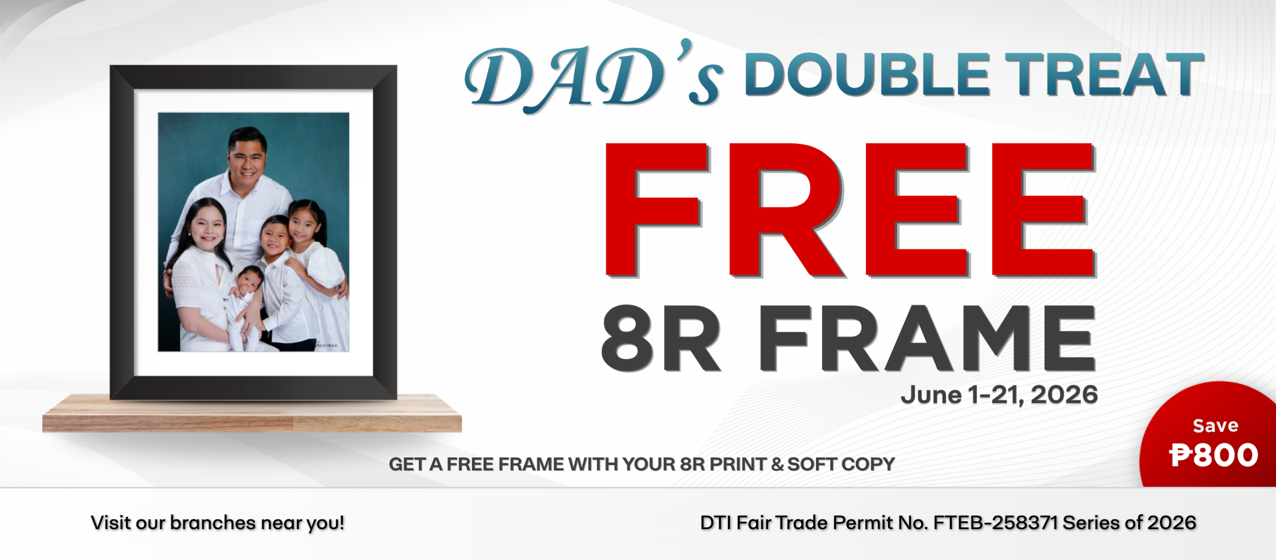 Dads Double Treat Banner